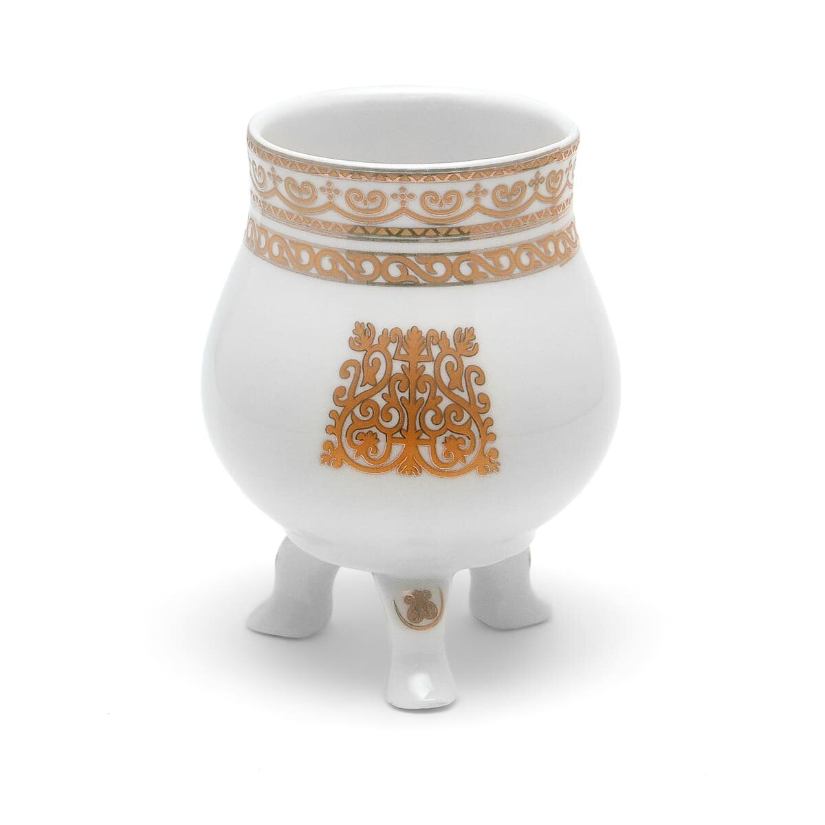 Чорон для напитков "Талисман здоровья", фарфор, на трёх ножках, белый, 150 мл