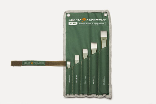 Изображение товара Набор зубил Дело Техники, 5 предметов, сталь CrV, спецэмаль, 371950