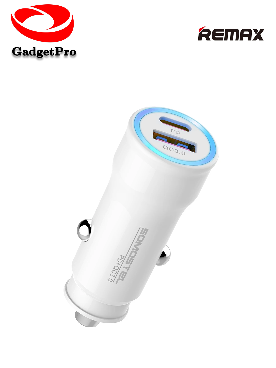 Адаптер в прикуриватель Remax Proda PD-C28 2USB Белый: быстрая зарядка, надежный адаптер для авто.
