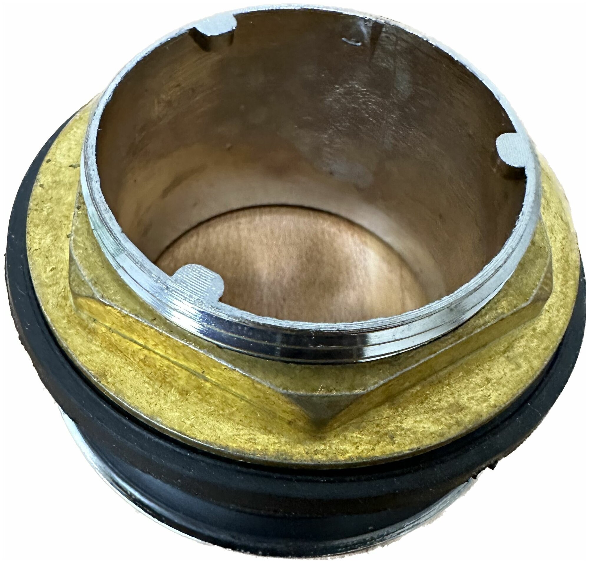 Металлический донный клапан с фильтром для сифона душевой кабины - фотография № 3