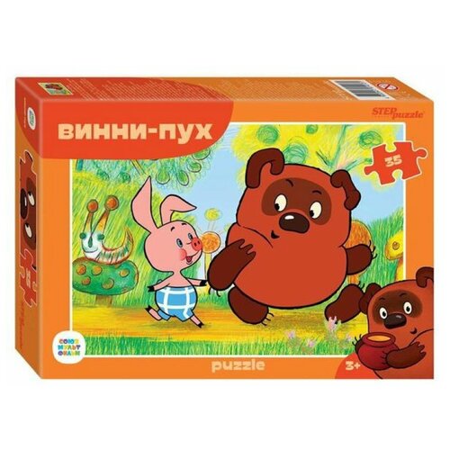 Пазл STEP puzzle Винни Пух 35 элементов пазл смешарики 35 элементов step puzzle