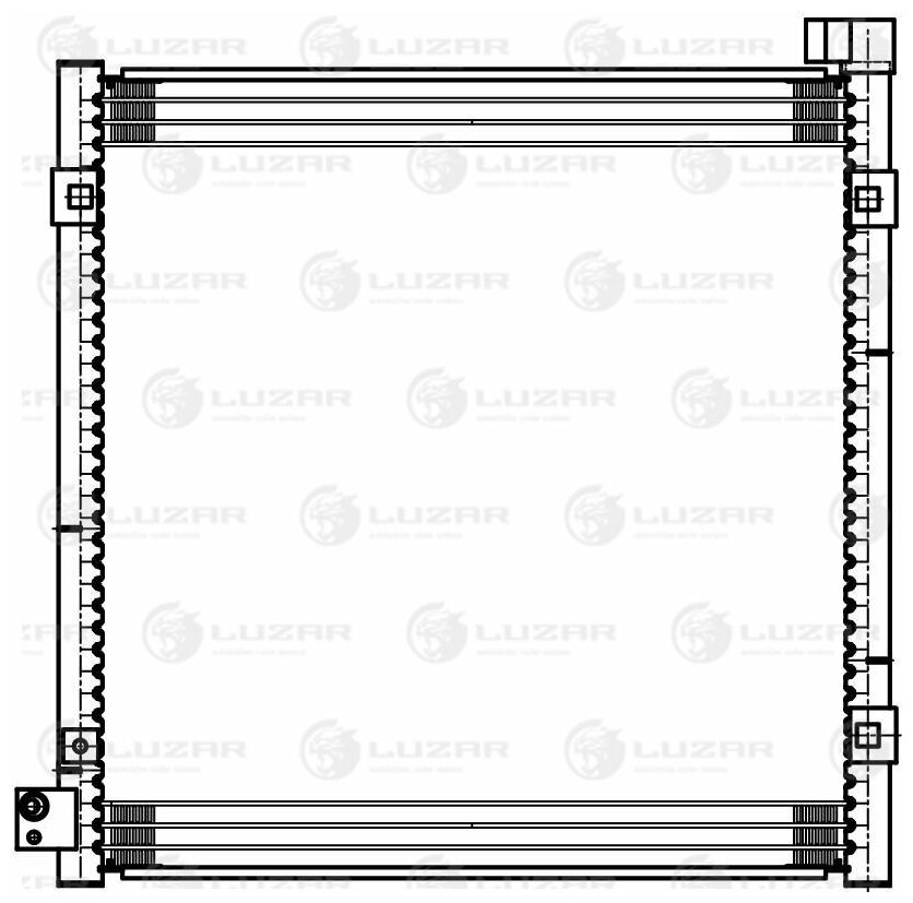 Радиатор кондиционера Luzar LRAC 2311