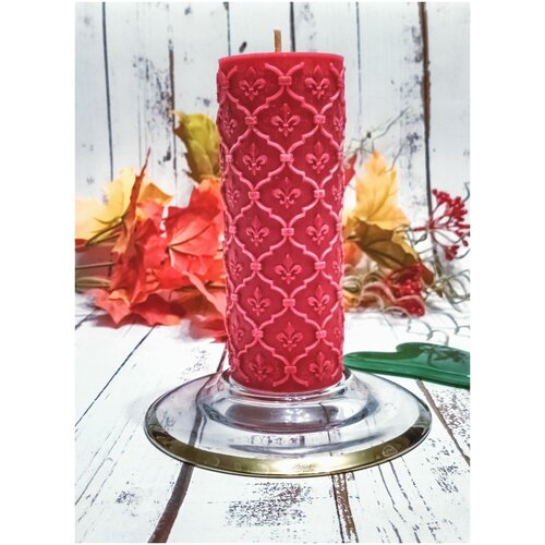 Свеча декоративная Цилиндр Престиж (Красный)