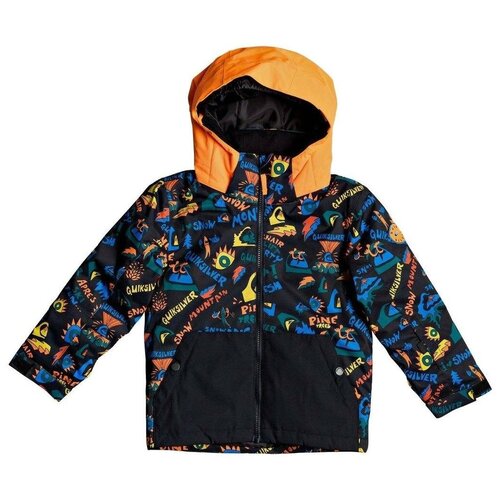 фото Куртка сноубордическая детская quiksilver little mission - snow jacket boy's true black ski fun (возраст:4-5)