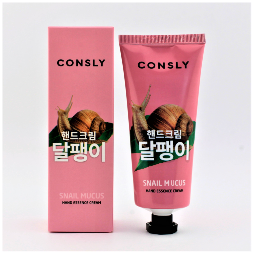 CONSLY Крем-сыворотка для рук с муцином улитки Snail Hand Essence Cream 100мл.