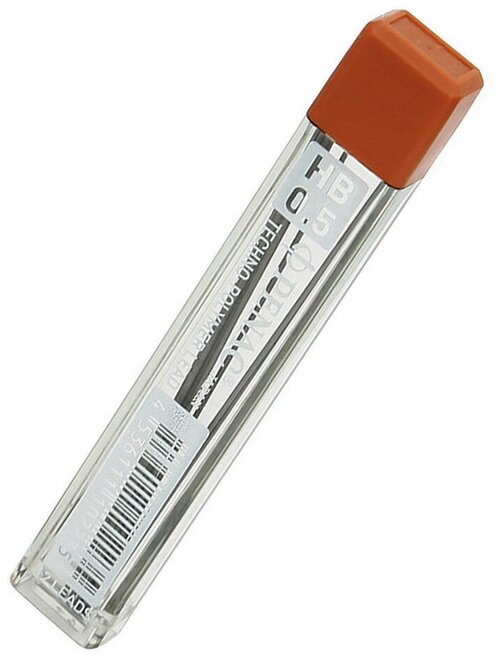 Грифель чернографитный для механического карандаша Penac TECHNO L512G-HB 0,5мм НВ, 12 стержней в тубе
