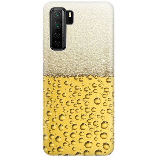 фото Ультратонкий силиконовый чехол-накладка для huawei nova 7 se / honor 30s с принтом "пиво" gosso