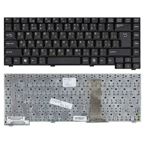 Клавиатура для ноутбука Fujitsu Amilo D1840 D1845 A1630 черная 2140₽