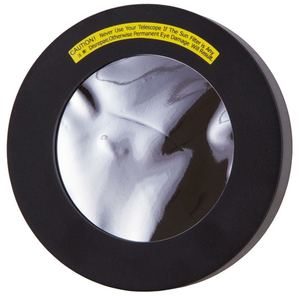 Солнечный фильтр Sky-Watcher для MAK 90 мм, для телескопов, отсекает УФ излучение, пропускает 0,001% видимого света — фото 1