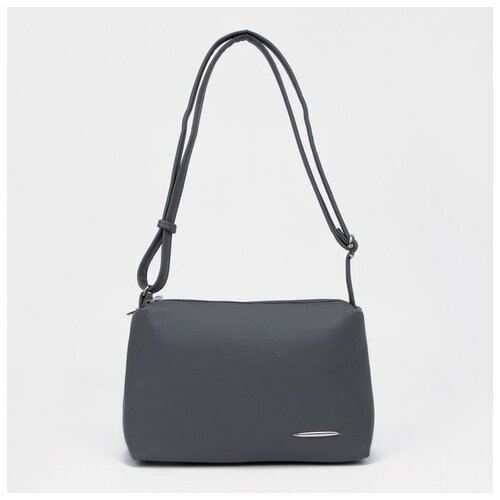 фото Сумка кросс-боди на молнии, цвет серый miss bag