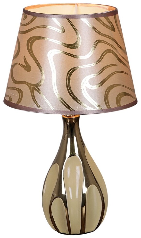 Настольная лампа с абажуром Reluce E14 01810-0.7-01