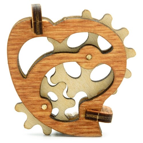фото L-1450 деревянная заготовка конструктор ' сердце ' 4,5*4,4*1,5см astra&craft astra & craft