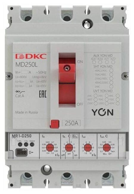 Характеристики модели Выключатель автоматический в литом корпусе YON MD100H-MR1 DKC MD100H-MR1 на Яндекс.Маркете