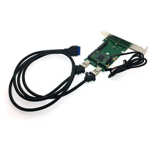 Контроллер Mini PCI-E to dual Mini PCI-E, Espada , модель FG-MCV02A-1 usbdm freescale emulator usbdm bdm downloader osbdm 8 bit 16 bit 32 bit