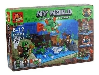 Конструктор Майнкрафт MY WORLD Building Block Series SX.10038 / 3in1, 243 деталей