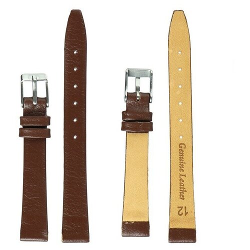 фото Straps ремешок для часов, женский, 12 мм, натуральная кожа, коричневый