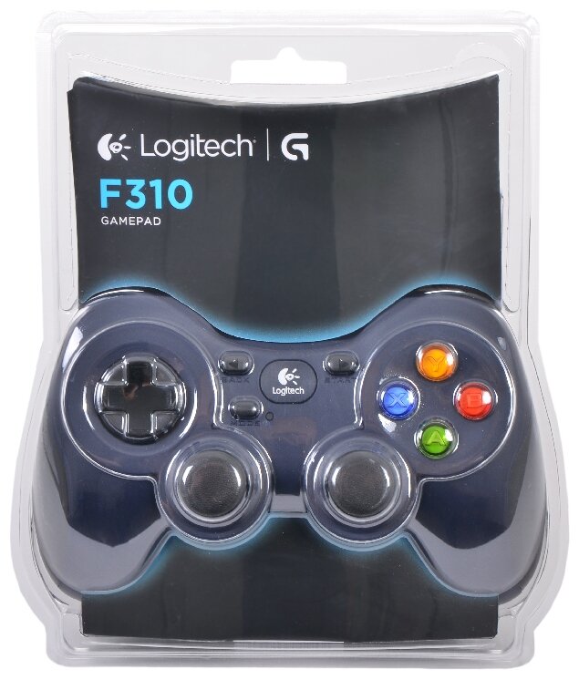 Геймпад Logitech G F310, черный/синий - фотография № 4