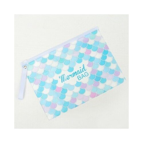 фото Косметичка для купальника, комплект 5 шт., отдел на молнии, цвет белый / голубой, nazamok