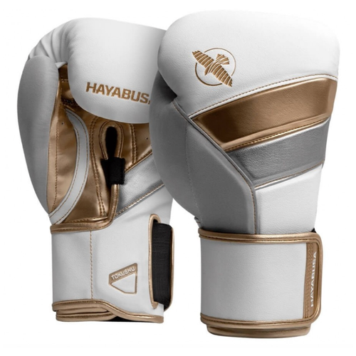 фото Боксерские перчатки hayabusa t3 white / gold 16oz