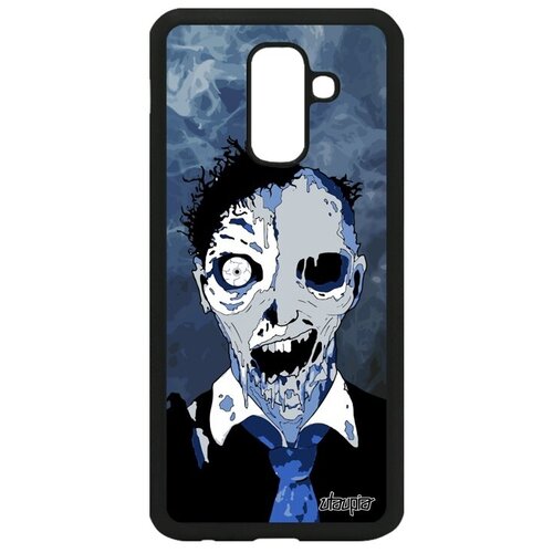 фото Стильный чехол для // samsung galaxy a6 plus 2018 // "зомби" сплэттер оживший, utaupia, голубой