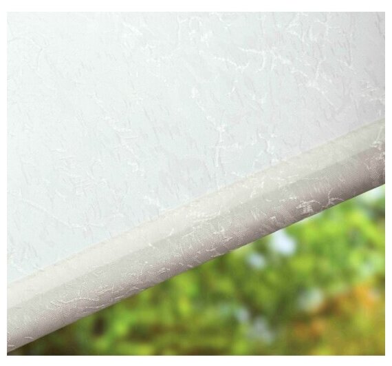 Рулонная штора LM DECOR "Жаккард" 01 Белый 38х160 см - фотография № 11