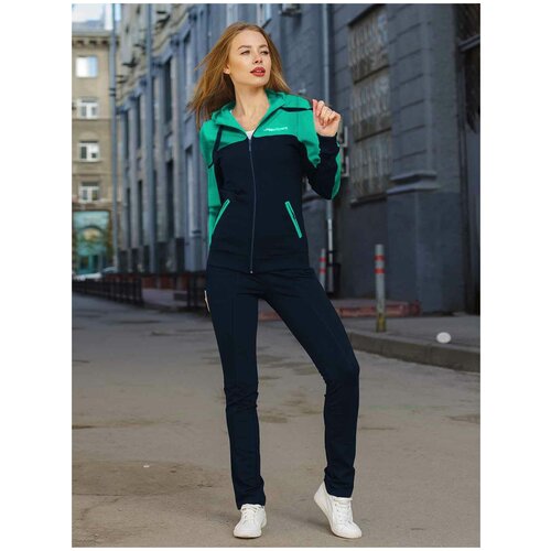 фото Костюм crosssport, размер 42, синий, зеленый