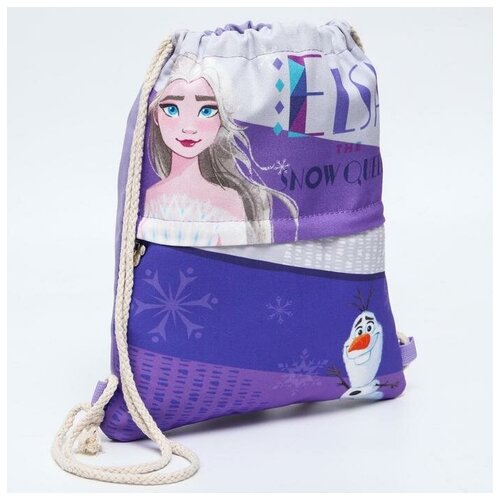 Мешок для обуви «ELSA THE SNOW QUEEN», Холодное сердце детский рюкзак snow queen холодное сердце