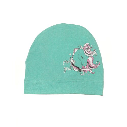 фото Шапка для девочки летняя из однослойного трикотажа, размер 52-54 нет бренда