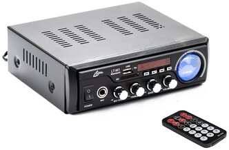 Усилитель для колонок Liminico LT-M1 с Bluetooth, MP3, SD, USB, FM, MIC, AUX пульт ДУ