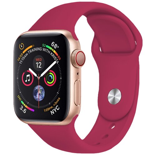 Сменный ремешок Nuobi Original для Apple Watch (S/M) (Малиновый 38/40 mm)