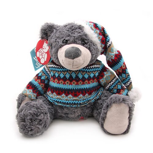 фото Мягкая игрушка magic bear toys мишка ирвин в свитере и шапке 25 см.