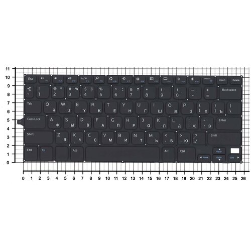 Клавиатура для ноутбука Dell Inspiron 11-3147 11-3148 черная без рамки клавиатура для ноутбука dell inspiron 11 3147 3148 p n v144725as1 0f4r5h 0r68n6 490 00k07 0s0r 03nvm8 oknm om1ru11 f4r5h