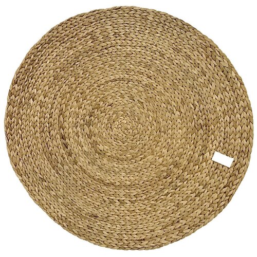 Ковёр круглый безворсовый плетёный ( Водный гиацинт) диаметр 90 см