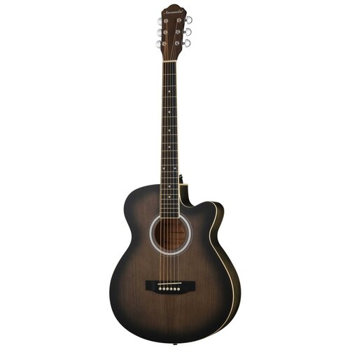 HS-4040-TBS Акустическая гитара, с вырезом, коричневый санберст, Naranda hs 4040 mas акустическая гитара с вырезом красный санберст naranda