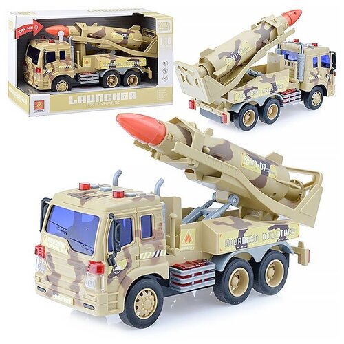 Военная техника Wenyi на батарейках, в коробке (WY651A) wenyi машинка детская игрушечная машина военная с ракетой wy650b военная техника на батарейках в коробке 1 16