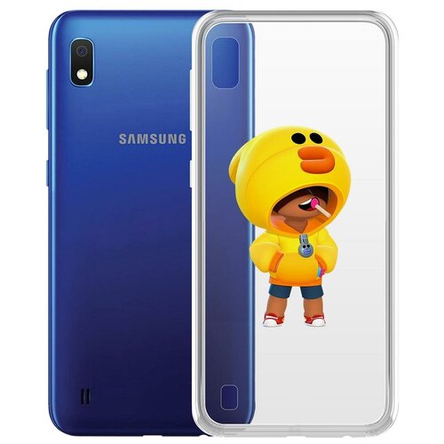 Чехол-накладка Clear Case Brawl Stars-Леон Салли для Samsung Galaxy A10 (A105) чехол накладка clear case brawl stars плохиш базз для samsung galaxy a10 a105