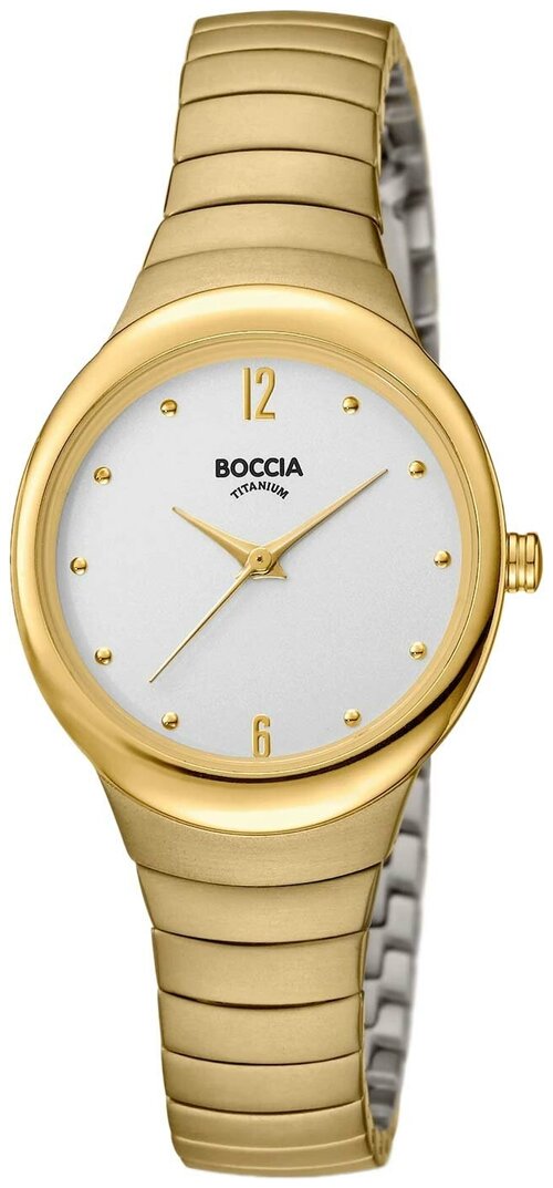 Наручные часы BOCCIA Circle-Oval 3307-02, золотой, белый