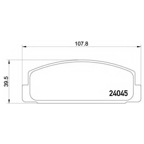 Колодки тормозные задние, TEXTAR, 2404501