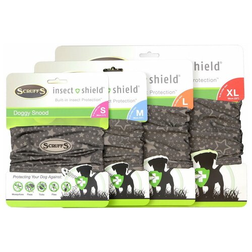 Повязка для собак SCRUFFS на шею Insect Shield Dog Snood, с пропиткой от насекомых, L, 44-54 см (Великобритания)