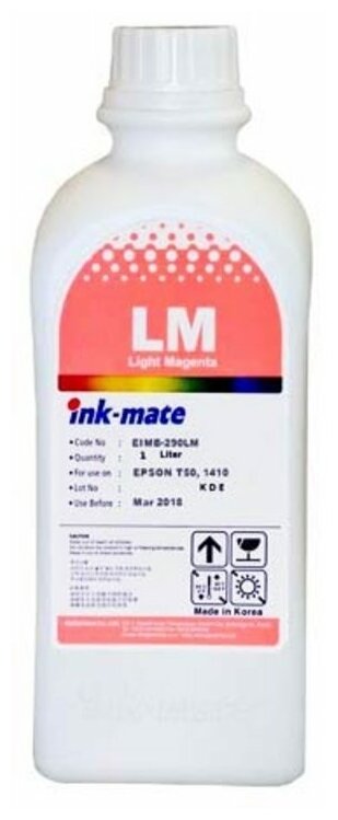 Чернила ink-mate EIM-801LM для EPSON (T6736/T6646) L800/L805/L850/L1800 (1000мл, light magenta, Dye)