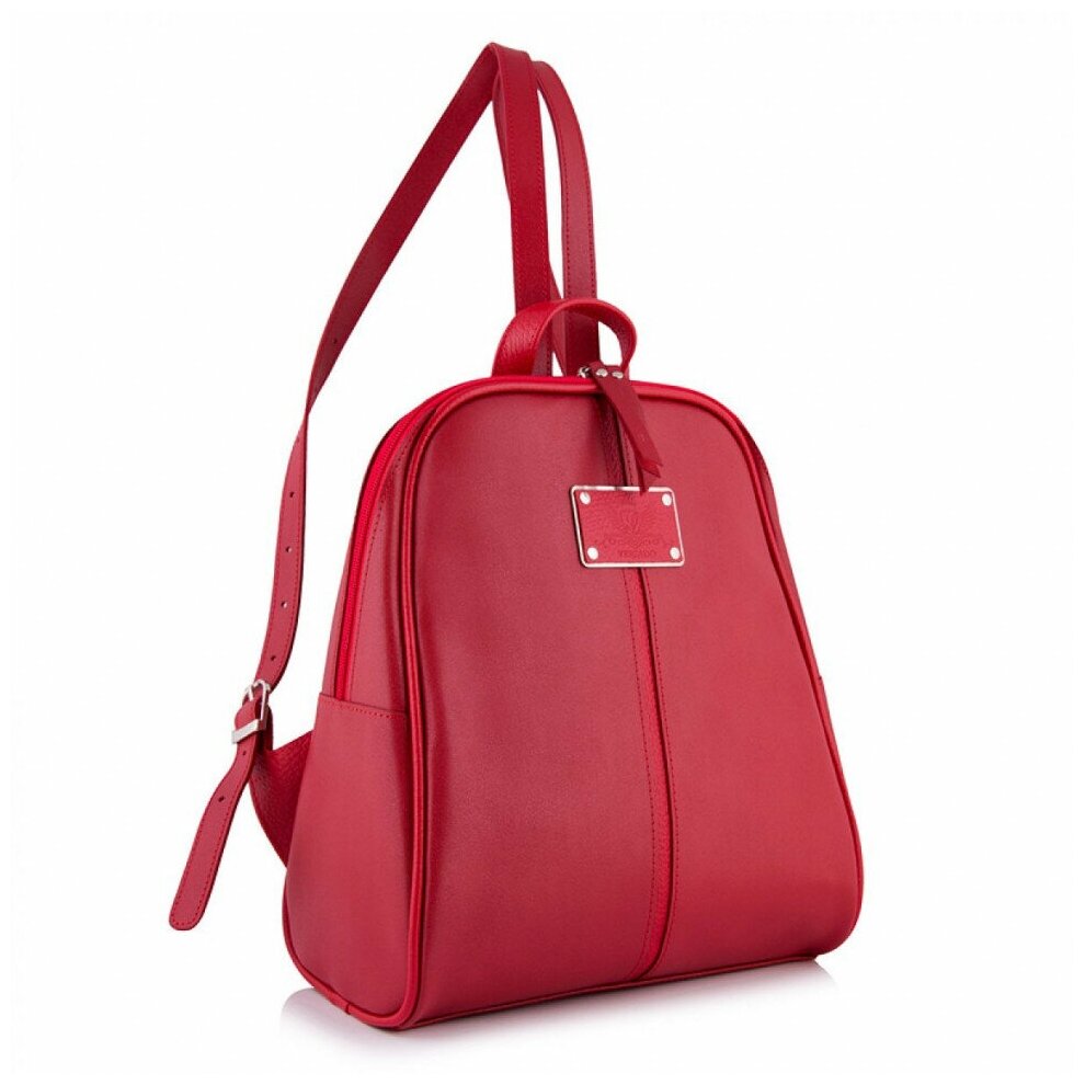 Женский кожаный рюкзак Versado VD093 red 