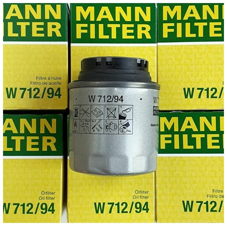 Масляный фильтр MANN-FILTER W 712/94 - фотография № 19