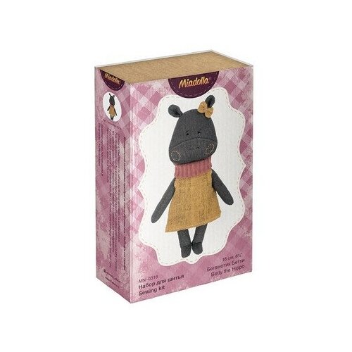 Купить Набор для шитья куклы тильда Бегемотик Бетти MN-0316, Miadolla