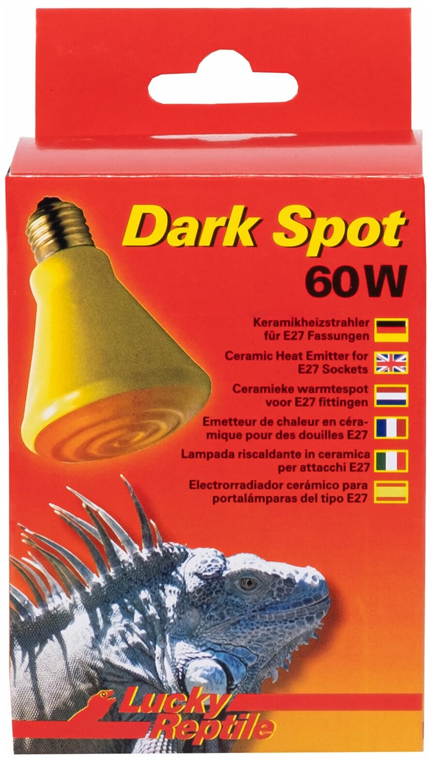Лампа тепловая керамическая LUCKY REPTILE "Dark Spot 60Вт" (Германия)