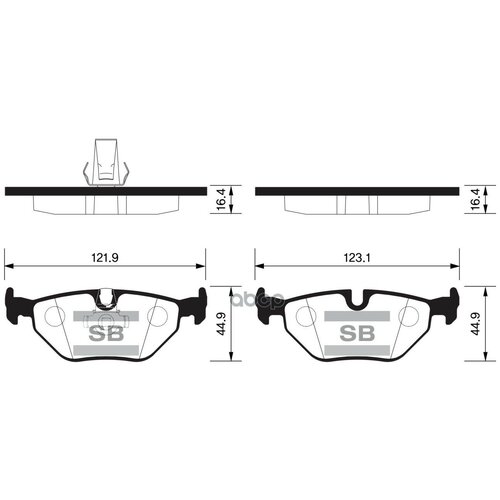 Колодки Задние Bmw E34/E39/E32 Sp2167 Sangsin brake арт. SP2167