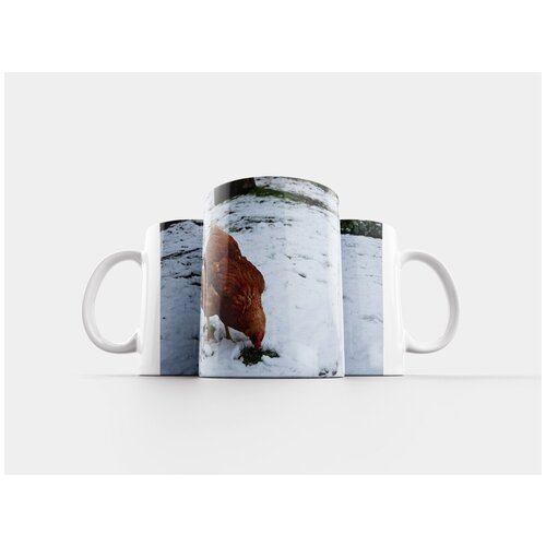 фото Кружка "курица, снег, зима" 320 мл lotsprints