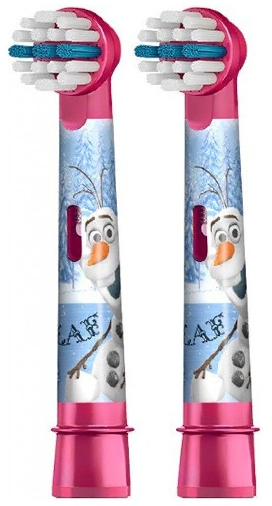 Насадка для зубных щеток Oral-B EB10K Frozen Kids (2 шт), малиновый