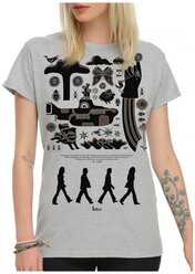 Футболка DreamShirts "The Beatles - Abbey Road" Женская Серая 3XL