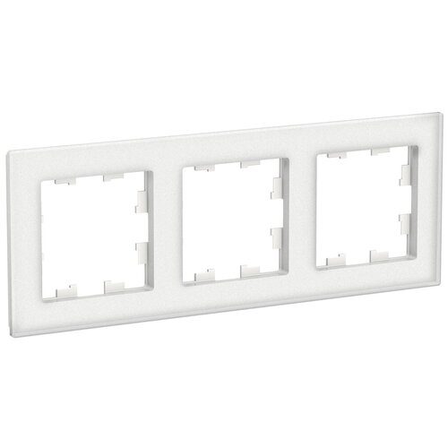 Рамка 3-м AtlasDesign Nature матов. стекло бел. SE ATN330103