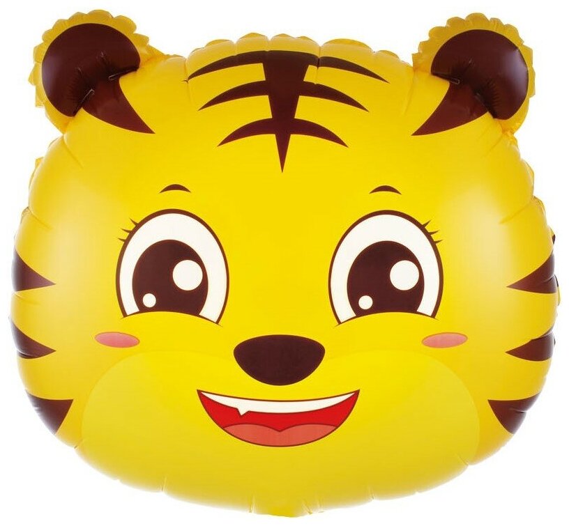 Шар (19'/48 см) Фигура, Голова, Маленький Тигр, 1 шт.